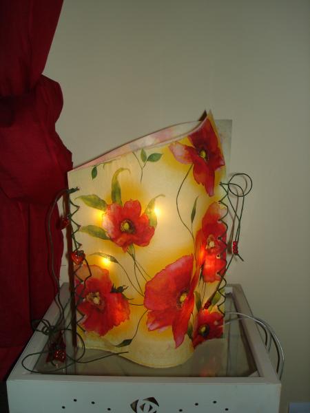 LAMPE COQUELICOT....