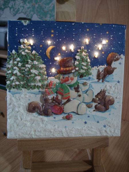 BONHOMME DE NEIGE LUMINEUX....